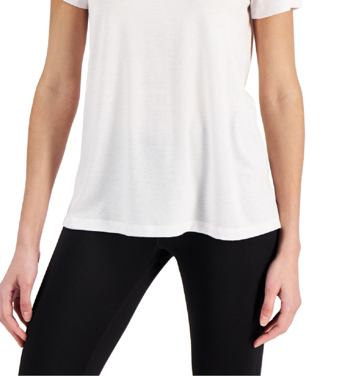 ID Ideology Women's Active Mesh Back T-Shirt White Size XX-Large