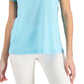 ID Ideology Women's Active Mesh Back T-Shirt Blue Size XX-Large