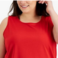 ID Ideology Women's Birdseye Mesh Tank Top Red Size 1X