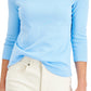Charter Club Women's Pima Cotton Boat Neck Top Blue Size Medium