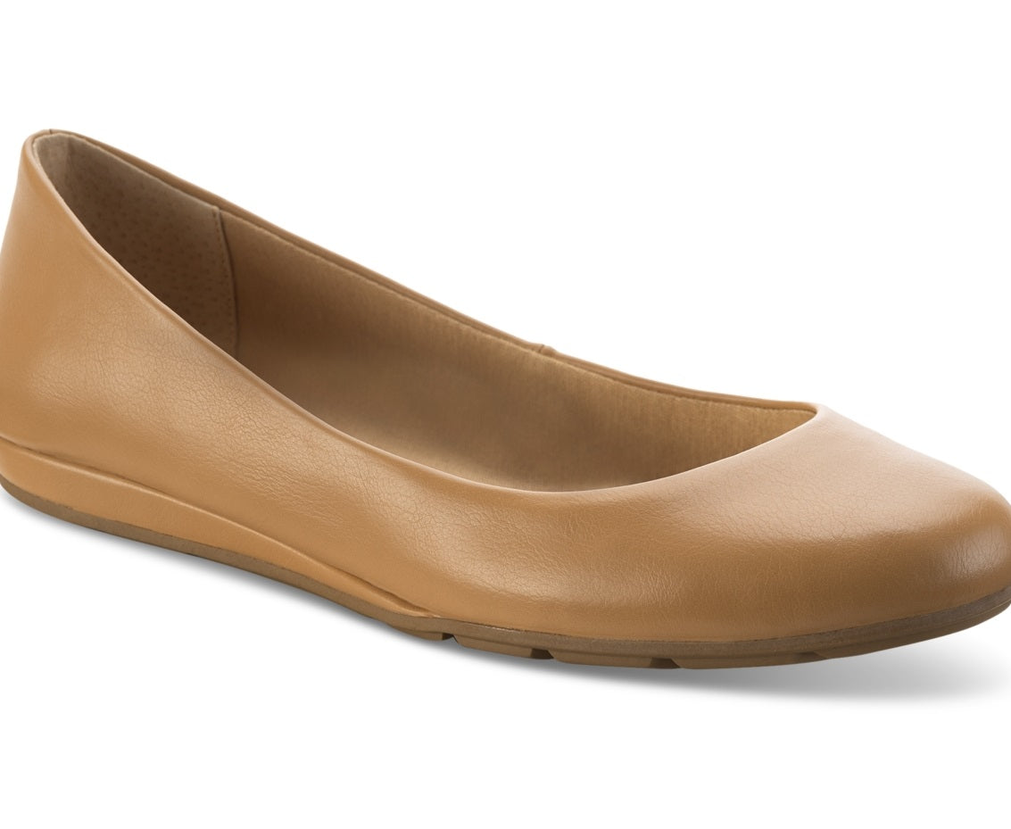 Sun + Stone Women's Eliana Flats Brown Size 8.5 W