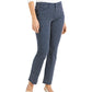 Charter Club Women's Lexington Geo Print Straight Leg Jeans Blue Size 12