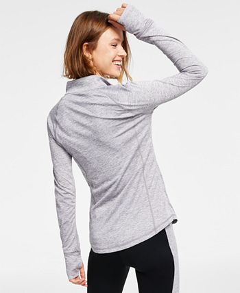 ID Ideology Women's Essentials Performance Zip Jacket Gray Size Small