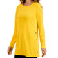 ID Ideology Women's Side Snap Tunic Yellow Size Large