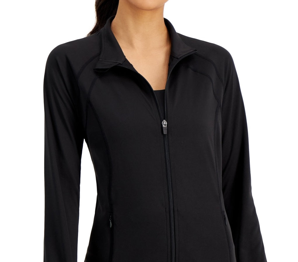 ID Ideology Women's Essentials Performance Zip Jacket Black Size 1X