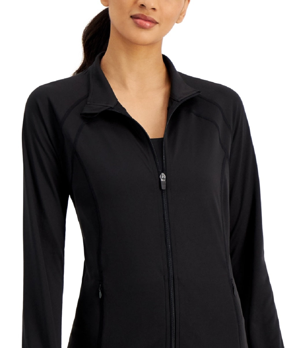ID Ideology Women's Essentials Performance Zip Jacket Black Size 3X