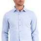 Alfani Men's Slim Fit 2 Way Stretch Performance Dress Shirt Blue Size 15X32X33