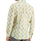 Bar III Men's Slim Fit Watercolor Floral Dress Shirt Yellow Size X-Large