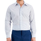 Club Room Men's Slim Fit Deco Check Dress Shirt Blue Size Medium