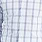 Club Room Men's Slim Fit 4 Way Stretch Gingham Dress Shirt Blue Size Small