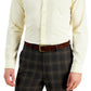 Club Room Men's Slim Fit 4 Way Stretch Solid Dress Shirt Yellow Size XX-Large