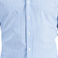Club Room Men's Slim Fit 4 Way Stretch Stripe Dress Shirt Blue Size Medium