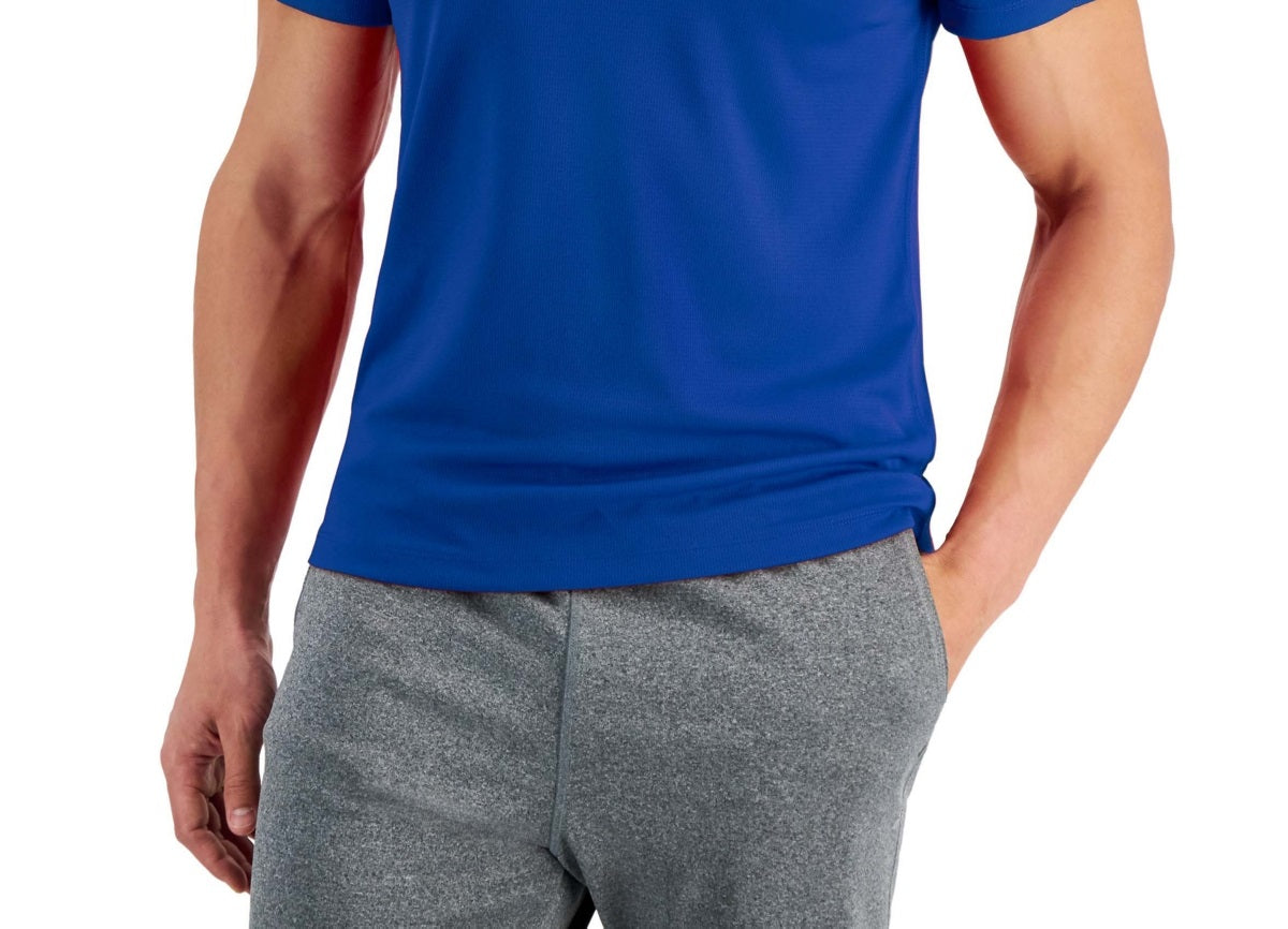 ID Ideology Men's Birdseye Training T Shirt Blue Size 44