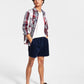 Sun + Stone Men's Aaron Plaid Seersucker Long Sleeve Button Up Shirt Blue Size X-Large