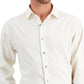 Alfani Men's Regular Fit 2 Way Stretch Herringbone Dress Shirt Brown Size 34X35