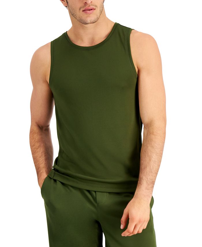 ID Ideology Men's Birdseye Training Tank Green Size X-Large