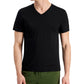 ID Ideology Men's Birdseye Mesh V Neck T-Shirt Black Size XXL