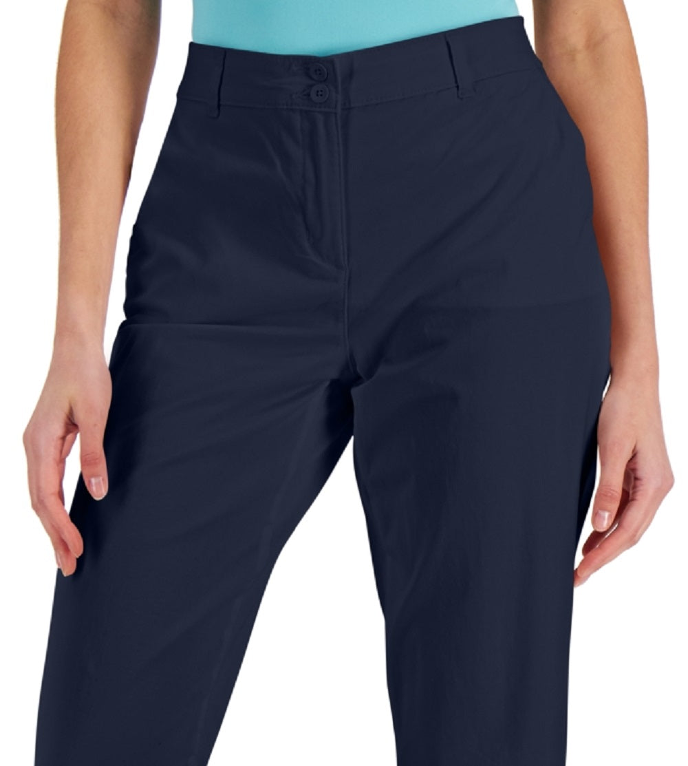 Karen Scott Women's Comfort-Waist Capri Pants Blue Size 6 Petite