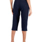 Karen Scott Women's Comfort-Waist Capri Pants Blue Size 14