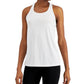 ID Ideology Women's Active Racerback Tank Top White Size Large