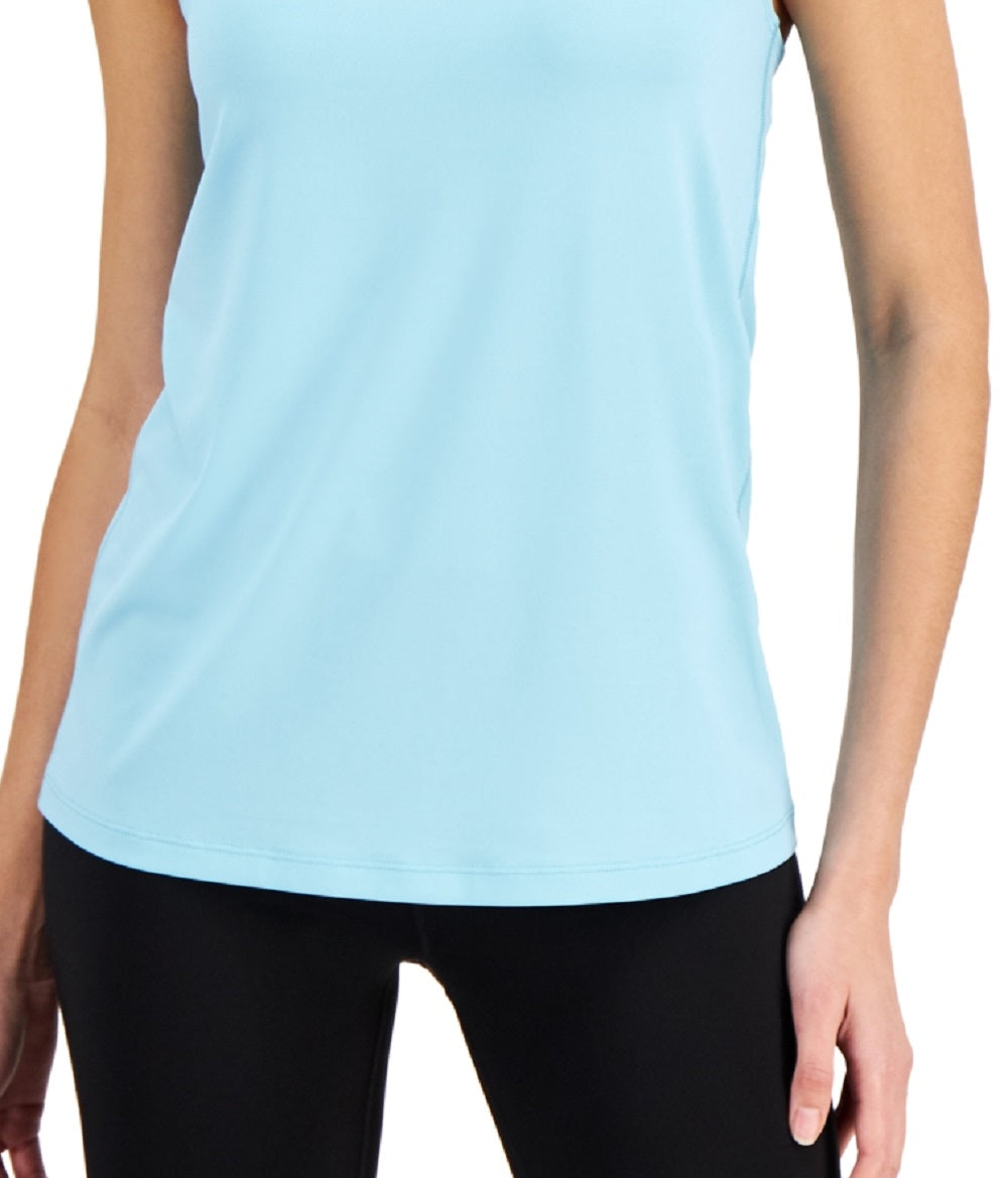 ID Ideology Women's Active Racerback Tank Top Blue Size Small
