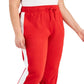 ID Ideology Women's Racing Stripe Joggers Red Size 3X
