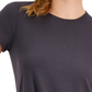 ID Ideology Women's Knot Front T-Shirt Gray Size X-Large