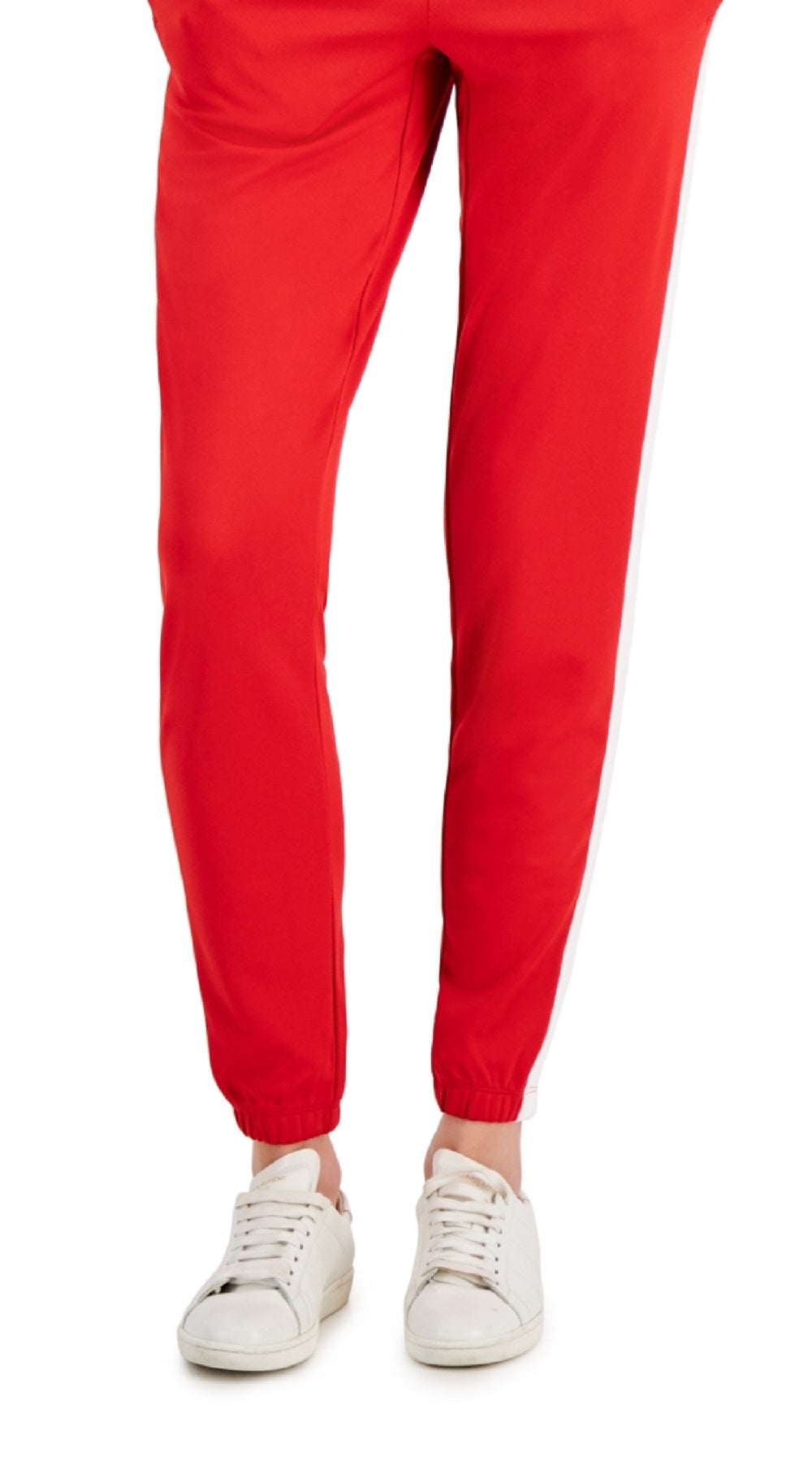 ID Ideology Women's Tricot Colorblocked Joggers Red Size Large