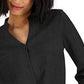 INC International Concepts Women's Tie Hem Button Down Top Black Size Large