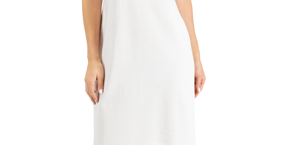 Karen Scott Women's Sweetheart Cut-Out Dress White Size Large