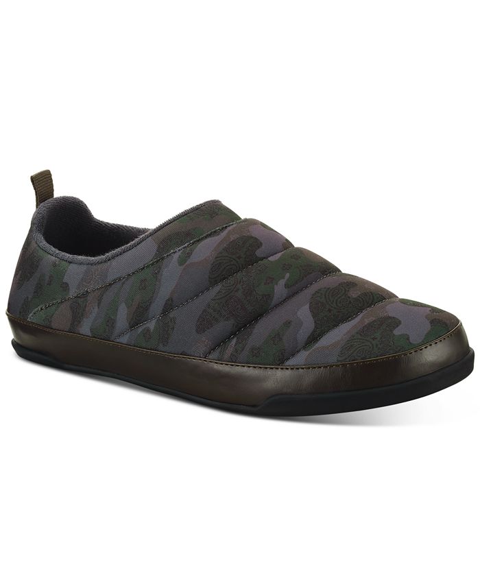 Sun + Stone Men's Derek Quilted Slipper Gray Size 12 M