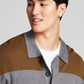 And Now This Men's Striped Rugby Long Sleeve Sweater Green Size Small