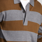 And Now This Men's Striped Rugby Long Sleeve Sweater Green Size Small