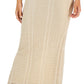 GUESS Women's Ramona Pointelle Halter Maxi Dress Brown Size Medium