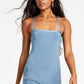 GUESS Women's Rashelle Crisscross Open Back Bodycon Dress Blue