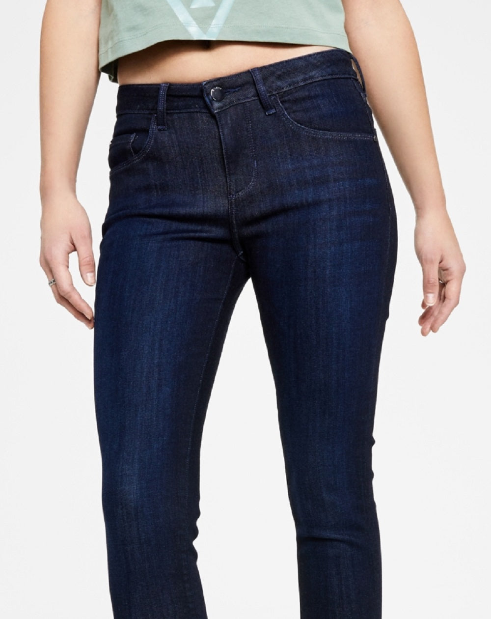 GUESS Women's Annette Skinny Jeans Blue Size 25X30