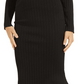 GUESS Women's Caren Crewneck Rib Sweater Black Size Medium