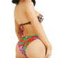 GUESS Women's Reversible Bandeau Bikini Top Red Size X-Large