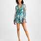 GUESS Women's Emma Silk Ruffled Romper White Size Medium