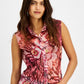 GUESS Women's Clouis Sleeveless Shirt Pink Size Large
