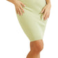 GUESS Women's Adelaide Ribbed Polo Dress Green Size Medium
