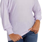 GUESS Women's Audrey One Shoulder Sweater Purple Size Medium