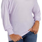 GUESS Women's Audrey One Shoulder Sweater Purple Size Large