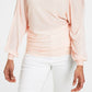 GUESS Women's Audrey One Shoulder Sweater Pink Size Small