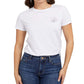 GUESS Women's Cotton Social Hour Graphic Print Tee White Size X-Large