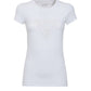 GUESS Women's Eyelet Logo T-Shirt White Size X-Large