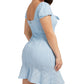 GUESS Women's Breanna Eyelet Mini Dress Blue Size Small