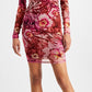 GUESS Women's Jemma Printed Mini Dress Pink Size Medium