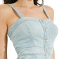 GUESS Women's Puma Denim Dress Blue
