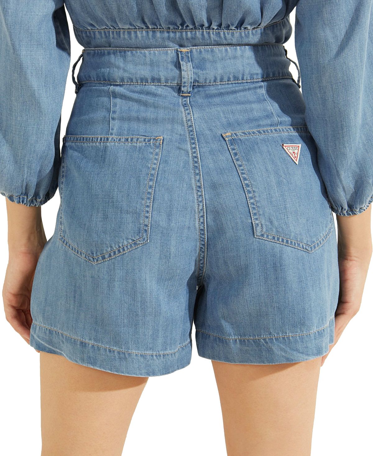 GUESS Women's Nenita Denim Shorts Blue Size 27